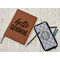 Hello Quotes and Sayings Leather Sketchbook - Large - Double Sided - In Context