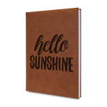 Hello Quotes and Sayings Leather Sketchbook - Small - Double Sided