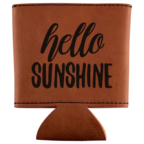 Custom Hello Quotes and Sayings Leatherette Can Sleeve
