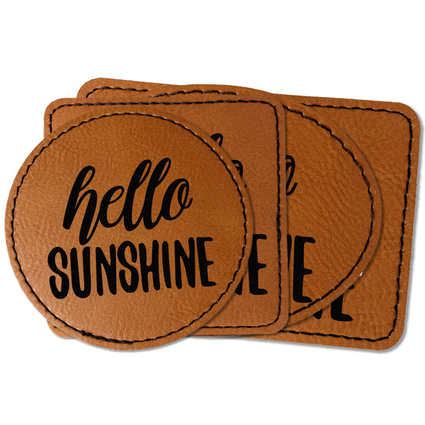 Custom Hello Quotes and Sayings Faux Leather Iron On Patch
