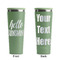 Hello Quotes and Sayings Light Green RTIC Everyday Tumbler - 28 oz. - Front and Back