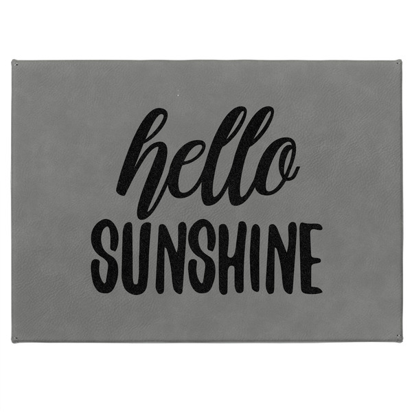 Hello Quotes and Sayings Medium Gift Box with Engraved Leather Lid - Approval