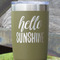 Hello Quotes and Sayings Olive Polar Camel Tumbler - 20oz - Close Up