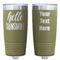 Hello Quotes and Sayings Olive Polar Camel Tumbler - 20oz - Double Sided - Approval