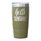 Hello Quotes and Sayings Olive Polar Camel Tumbler - 20oz - Single Sided - Approval