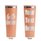 Hello Quotes and Sayings Peach RTIC Everyday Tumbler - 28 oz. - Front and Back