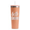 Hello Quotes and Sayings RTIC Everyday Tumbler with Straw - 28oz - Peach - Single-Sided