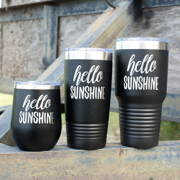 Hello Quotes and Sayings Polar Camel Tumblers - Group Shot