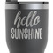 Hello Quotes and Sayings RTIC Tumbler - Black - Close Up
