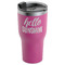 Hello Quotes and Sayings RTIC Tumbler - Magenta - Angled