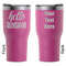Hello Quotes and Sayings RTIC Tumbler - Magenta - Double Sided - Front & Back