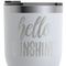 Hello Quotes and Sayings RTIC Tumbler - White - Close Up