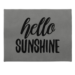 Hello Quotes and Sayings Small Gift Box w/ Engraved Leather Lid