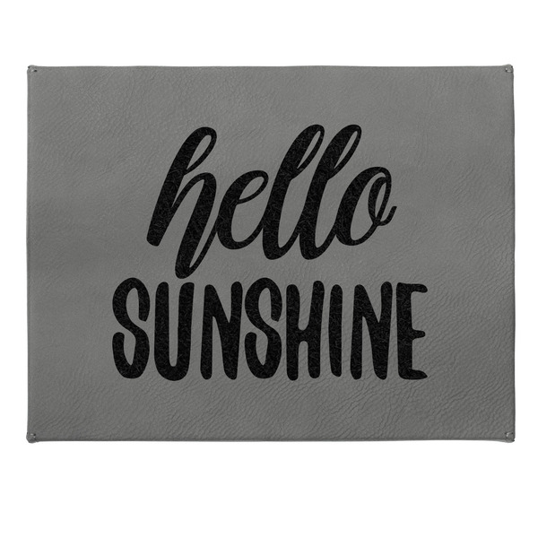 Hello Quotes and Sayings Small Engraved Gift Box with Leather Lid - Approval