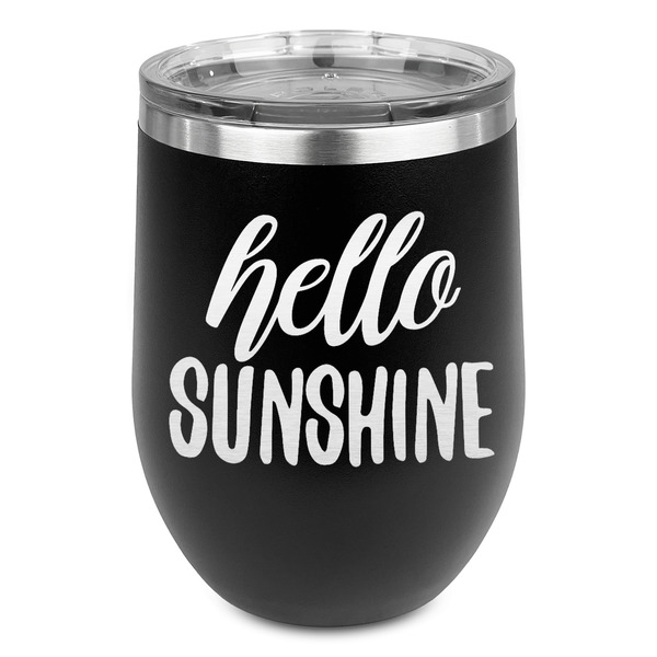 Custom Hello Quotes and Sayings Stemless Stainless Steel Wine Tumbler