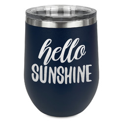 Hello Quotes and Sayings Stemless Stainless Steel Wine Tumbler