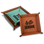 Hello Quotes and Sayings Faux Leather Valet Tray
