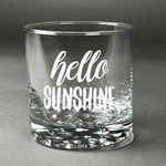 Hello Quotes and Sayings Whiskey Glass - Engraved