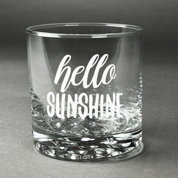 Custom Hello Quotes and Sayings Whiskey Glass - Engraved