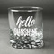 Hello Quotes and Sayings Whiskey Glass - Front/Approval