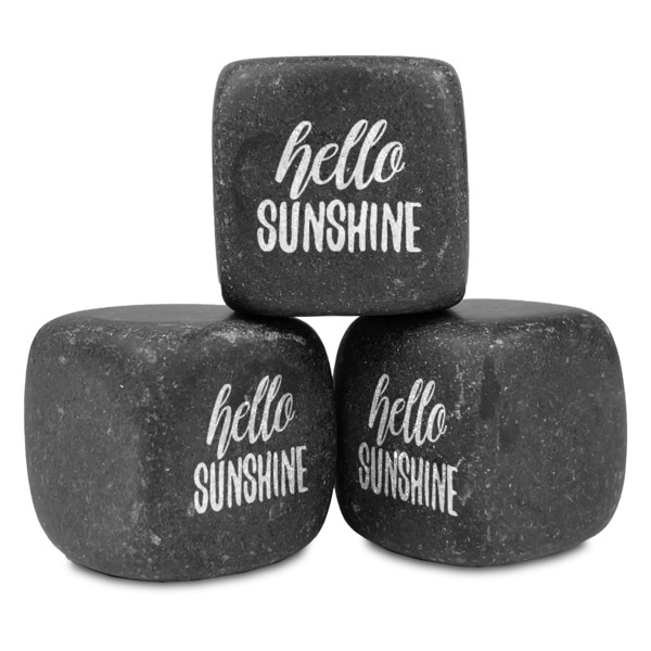Custom Hello Quotes and Sayings Whiskey Stone Set