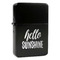 Hello Quotes and Sayings Windproof Lighters - Black - Front/Main