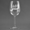Hello Quotes and Sayings Wine Glass - Main/Approval