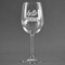 Hello Quotes and Sayings Wine Glass - Engraved