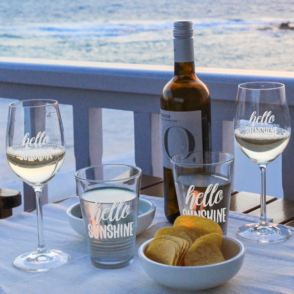 Hello Quotes and Sayings Wine Glasses - Lifestyle (UPDATE)