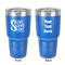 Home Quotes and Sayings 30 oz Stainless Steel Ringneck Tumbler - Blue - Double Sided - Front & Back