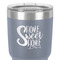 Home Quotes and Sayings 30 oz Stainless Steel Ringneck Tumbler - Grey - Close Up
