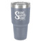 Home Quotes and Sayings 30 oz Stainless Steel Ringneck Tumbler - Grey - Front
