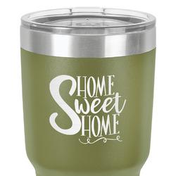 Home Quotes and Sayings 30 oz Stainless Steel Tumbler - Olive - Double-Sided