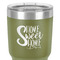 Home Quotes and Sayings 30 oz Stainless Steel Ringneck Tumbler - Olive - Close Up