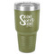 Home Quotes and Sayings 30 oz Stainless Steel Ringneck Tumbler - Olive - Front