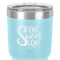 Home Quotes and Sayings 30 oz Stainless Steel Ringneck Tumbler - Teal - Close Up