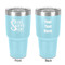 Home Quotes and Sayings 30 oz Stainless Steel Ringneck Tumbler - Teal - Double Sided - Front & Back