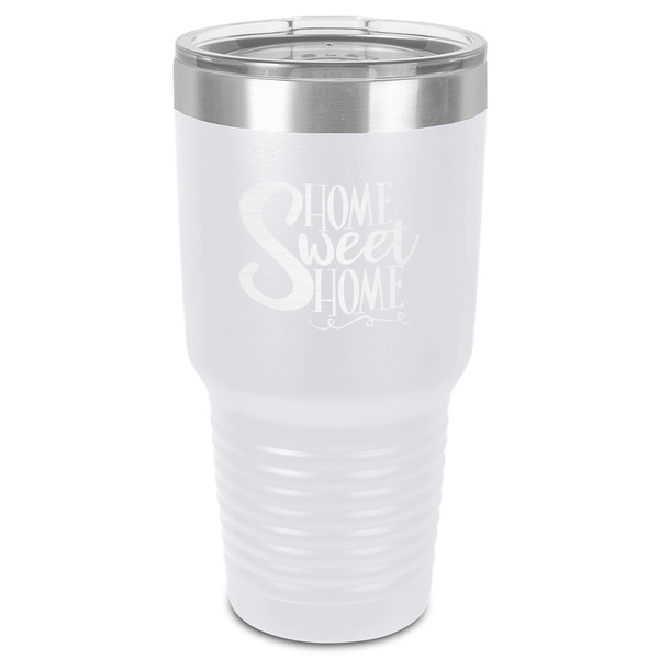 Custom Home Quotes and Sayings 30 oz Stainless Steel Tumbler - White - Single-Sided