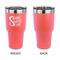 Home Quotes and Sayings 30 oz Stainless Steel Ringneck Tumblers - Coral - Single Sided - APPROVAL