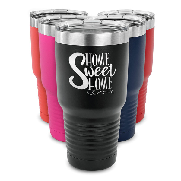 Home Quotes and Sayings 30 oz Stainless Steel Ringneck Tumblers - Parent/Main