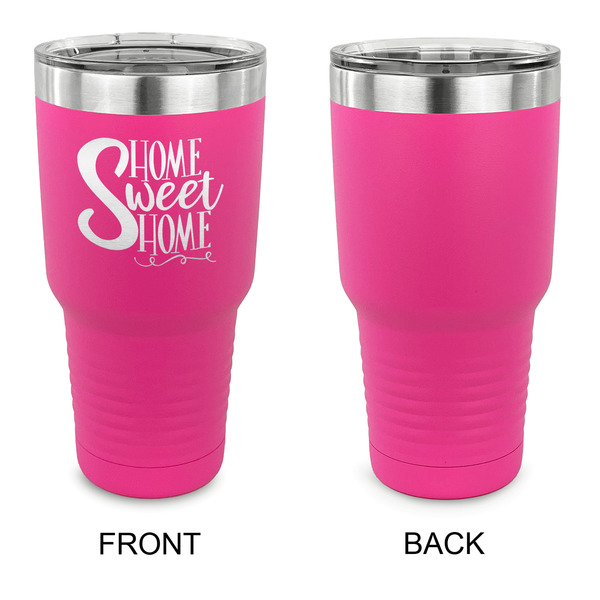 Home Quotes and Sayings 30 oz Stainless Steel Ringneck Tumblers - Pink - Single Sided - APPROVAL