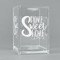 Home Quotes and Sayings Acrylic Pen Holder - Angled View