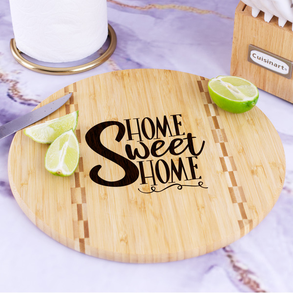 Home Quotes and Sayings Bamboo Cutting Board - In Context
