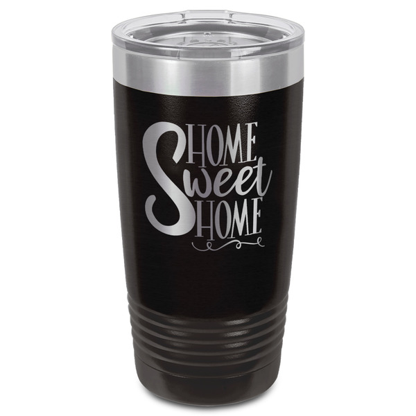 Home Quotes and Sayings Black Polar Camel Tumbler - 20oz - Front