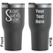 Home Quotes and Sayings Black RTIC Tumbler - Front and Back