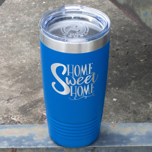 Home Quotes and Sayings Blue Polar Camel Tumbler - 20oz - Angled