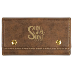 Home Quotes and Sayings Cards & Dice Set - Rustic Brown