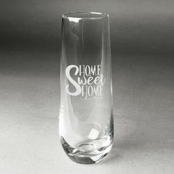 Home Quotes and Sayings Champagne Flute - Stemless Engraved - Single