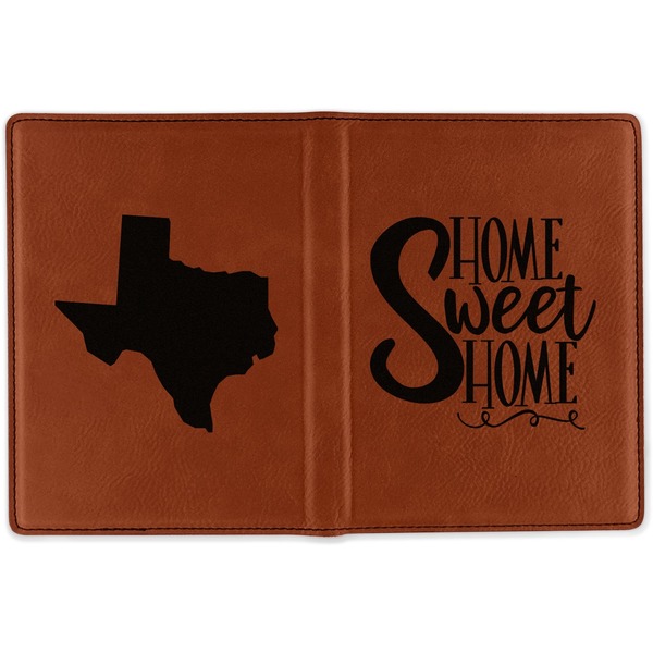 Home Quotes and Sayings Cognac Leather Passport Holder Outside Double Sided - Apvl