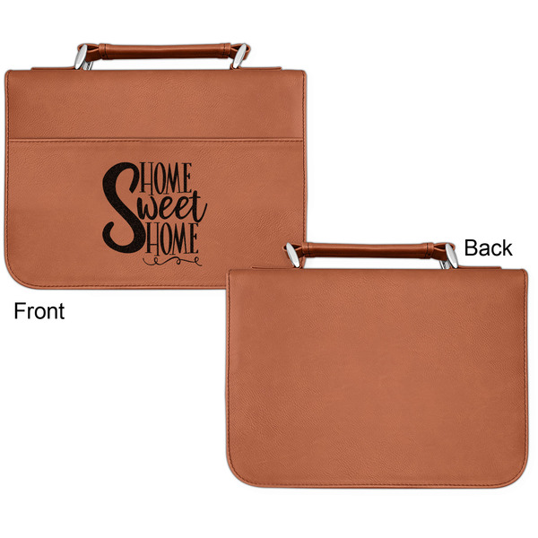 Home Quotes and Sayings Cognac Leatherette Bible Covers - Small Single Sided Apvl